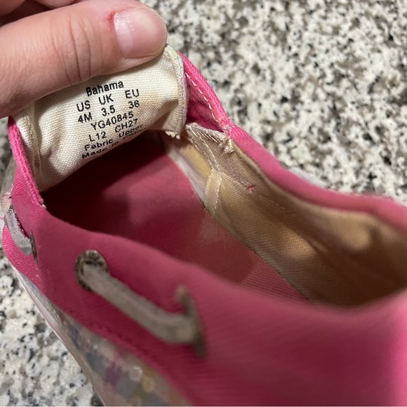 Sperry Bahama Pastel Plaid Boat Shoe Size 4(Y)/6(W) - Picture 9 of 13